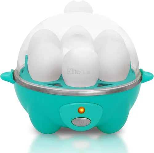 Elite Gourmet Hervidor de huevo fácil Verde azulado
