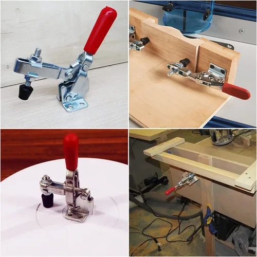 Miniatura 6 de Utoolmart Herramienta de mano abrazadera de palanca vertical GH-101-A Abrazadera de liberación rápida 110.2 lbs Capacidad de sujeción Abrazadera