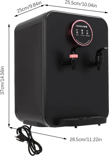 Miniatura 6 de Dispensador de agua para encimera, dispensador de agua de carga superior con control de temperatura de 6 a 8 minutos de calor, capacidad para cubos