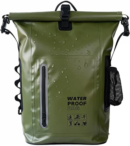 Miniatura 10 de Dry Bag - Bolsa impermeable de 25 litros, flotantes y ligeras para mujer, mochila impermeable para kayak, canotaje, pesca, remo, campamento