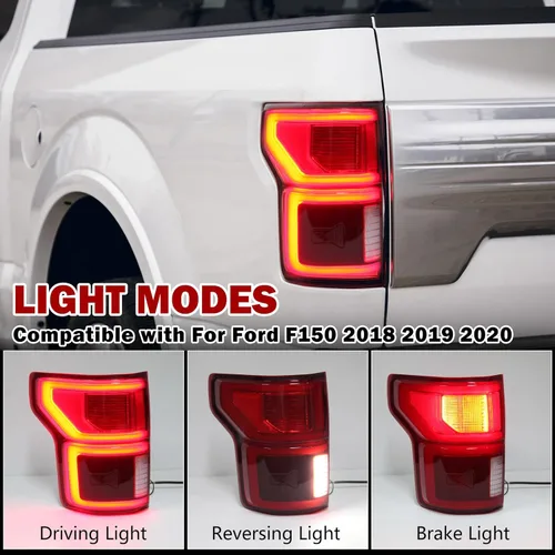 Miniatura 3 de Conjunto de luz trasera LED para Ford F150 2018 2019 2020 con lámpara trasera de punto ciego KL3Z13405B (lado izquierdo del conductor)