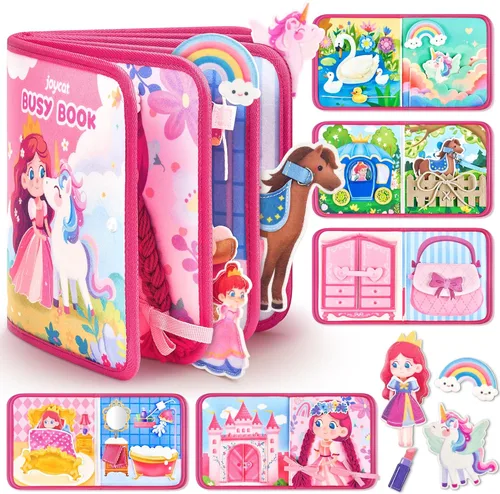 Miniatura 12 de Libro Activo JoyCat Granja para Niños Pequeños de 1 a 3 años - Regalos para Niños y Niñas de 1 Año, Libro de Actividades Educativas y Tranquilas