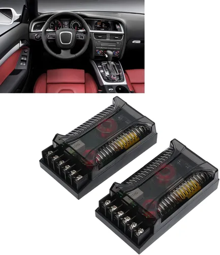Miniatura 8 de Headerbs 2 vías coche crossover paquete 2 altavoz tweeter pasivo divisor cruzado con sobrecorriente 300 vatios HEADERBSQY7SGW1CHK