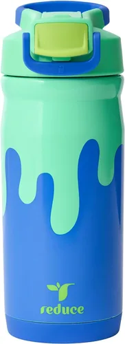 Miniatura 13 de Reduce Hydrate Pro Kids - Botella de agua aislada de acero inoxidable de 14 onzas con pajilla, vaso a prueba de derrames para niños, retención