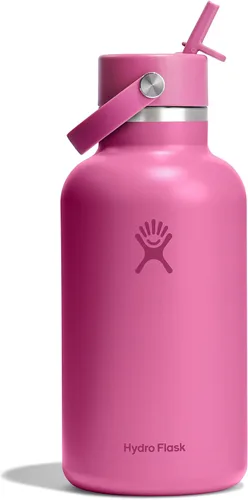 Miniatura 110 de Hydro Flask Botella de agua – Acero inoxidable aislado – Tapa flexible con popote de boca ancha, antiderrames, a prueba de fugas y recargable en 32