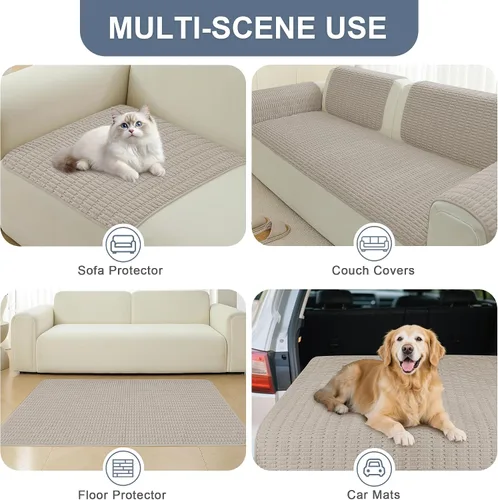 Miniatura 5 de Funda Protectora para Sofá de Perro, Fundas para Sofás para Mascotas Lavables, Funda para Sofá de Mascotas Impermeable y Antideslizante, Fundas