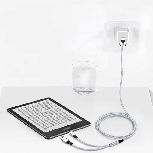 Miniatura 4 de Smays Cable de carga de 6 pies para Kindle Paperwhite de 11.ª generación, Kindle Oasis, Fire HD 10 y tabletas Fire, cable combinado micro USB