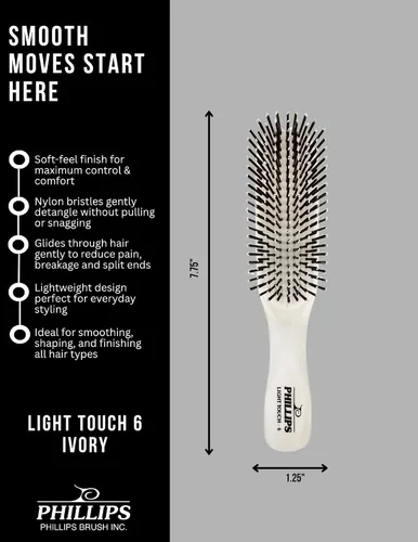 Miniatura 5 de Phillips Brush Cepillo para el cabello Light Touch 6