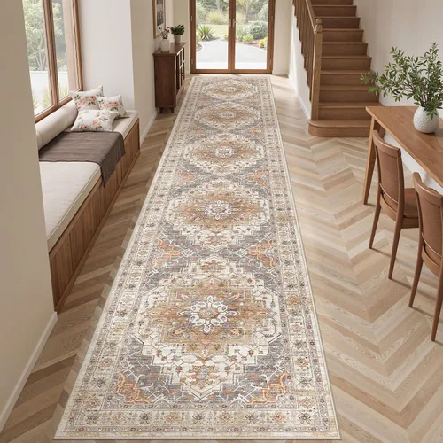 Miniatura 25 de befbee Alfombras de 6x9 pulgadas para sala de estar - Alfombras lavables a máquina resistentes a las manchas para dormitorio, alfombra de área