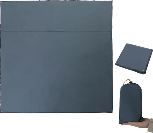 Miniatura 11 de REDCAMP Lona impermeable para acampar, gris/verde 4 en 1 multifuncional tienda de campaña para acampar, senderismo, mochileros