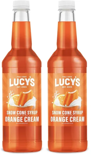 Miniatura 5 de Lucy's Family Owned Shaved Ice - Jarabes de cono de nieve, sangre de tigre, cerveza de raíz, crema de naranja, botellas de jarabe de 32 onzas