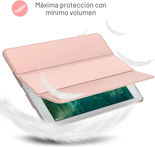 Miniatura 8 de MoKo Funda para iPad 9.7 2018/2017 de 5ª / 6ª Generación - Funda delgada y ligera con soporte para Smartphone con parte trasera translúcida