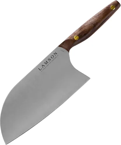 Lamson Cuchillo chino Santoku grande vintage de 8" - Nogal