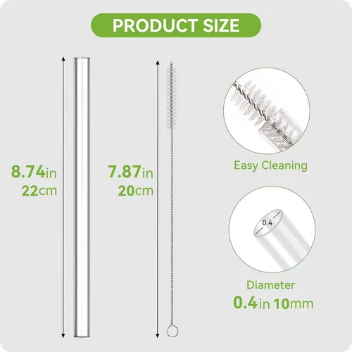 Miniatura 9 de Pajitas para vasos YETI de 25 onzas y 26 onzas, popote de repuesto para vasos Yeti Rambler con tapa de pajilla, popote de plástico transparente