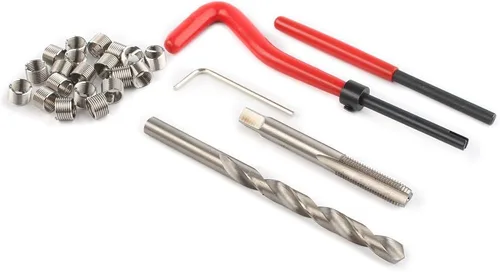 Miniatura 6 de Kit de herramientas de reparación de helicoiles, roscas despojadas, herramienta métrica M5 M6 M8 M10 M12 M14