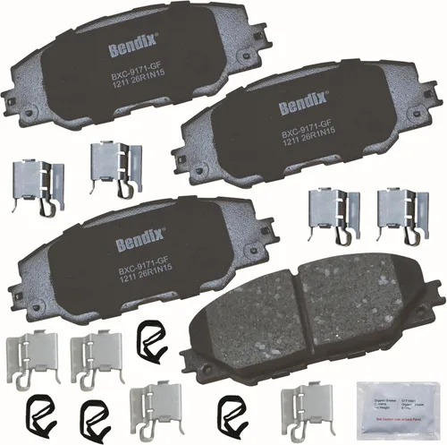 Miniatura 347 de Pastillas de freno delanteras cerámicas Bendix Priority1 CFC2302 para Hyundai Elantra 2021, Sonata 2022-2020, Kia K5 2023-2021