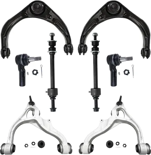 Miniatura 66 de Detroit Axle - Kit de brazos de control de extremo delantero de 8 piezas para Dodge Dakota 00-04, Durango 00-03, 4 brazos de control superior e