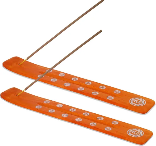 Miniatura 23 de Bless-International Quemador Tradicional Hecho a Mano de Madera Portaincienso Soporte Recogecenizas para Aromaterapia-Meditación-Yoga