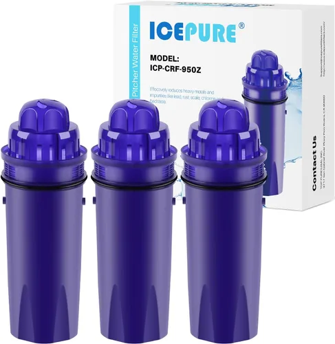 ICEPURE Filtro de agua de repuesto para jarra PUR CRF950Z, CRF-950Z, PPF900Z, PPF951K, PPT700W, CR-1100C, CR1100CV, DS-1800Z, PPT711W, PPT711B,