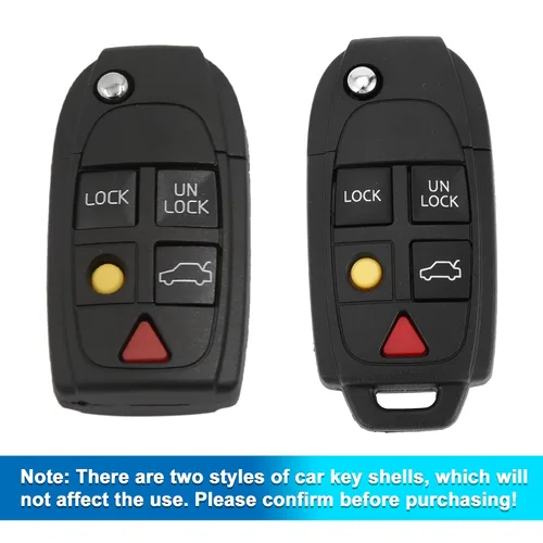 Miniatura 5 de Uxcell Carcasa de imitación con 5 botones para llave remota apropiado para Volvo S60 S80 V70 XC70 XC90