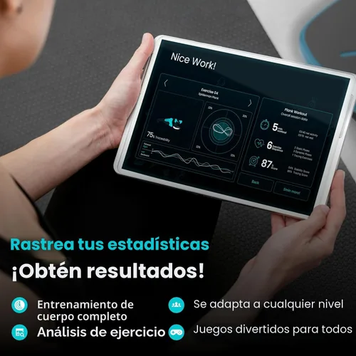 Miniatura 8 de GoBalance Board - Tabla de equilibrio habilitada para la aplicación. Sensor Bluetooth inteligente, 12 juegos interactivos gratis: entrenamiento
