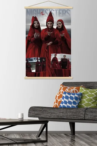 Miniatura 2 de Trends International Star Wars: Ahsoka - Póster de pared de Nightsisters, 22.37 x 34.00 pulgadas, paquete de impresión premium y colgador de madera