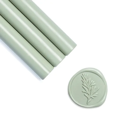 Miniatura 16 de UNIQOOO - Barras de cera verde de abeto navideño para sello de cera con pistola de pegamento - Ideal para invitaciones de boda, sobres de tarjetas