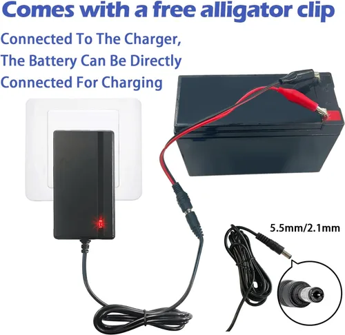Miniatura 2 de Cargador de batería de 24 V 1.5 A para ruedas eléctricas, juguetes para niños, cargador de batería de automóvil, cargador de 24 voltios 15000 mA