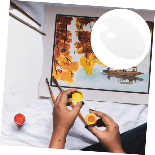 Miniatura 8 de Bandeja de mezcla de colores de pintura acrílica, bandeja de paleta de acuarela para mezcla de pigmentos para pinturas acrílicas y acuarelas