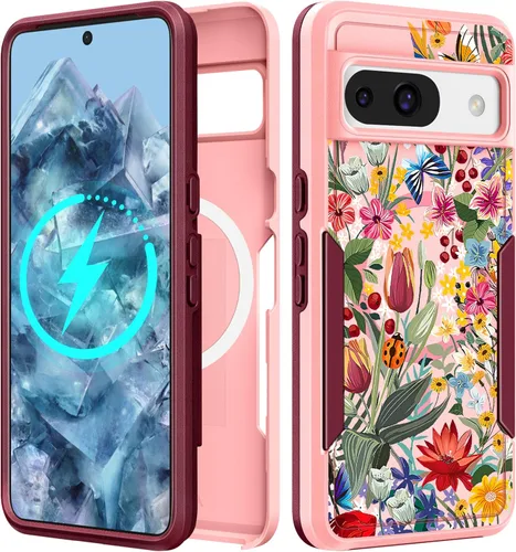 Miniatura 75 de Funda para Moto G 5G 2024 – Compatible con MagSafe para mujeres y niñas, bonita funda protectora magnética para teléfono, diseño femenino Kawaii