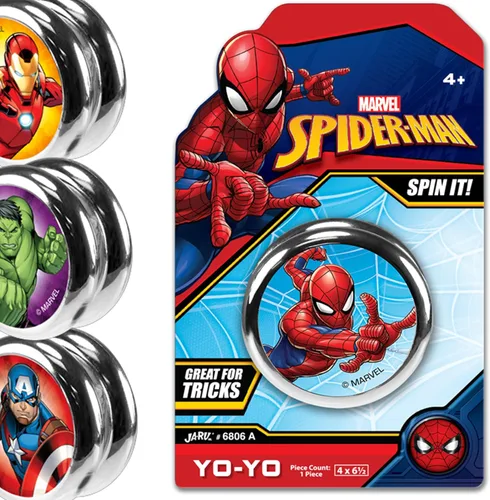 Miniatura 8 de JA-RU Marvel Avengers Toys YoYo Toy (2 unidades Spiderman) Juguete para ansiedad de superhéroes Spiderman y Hulk para niños, Yoyo para Spiderman Yoyo