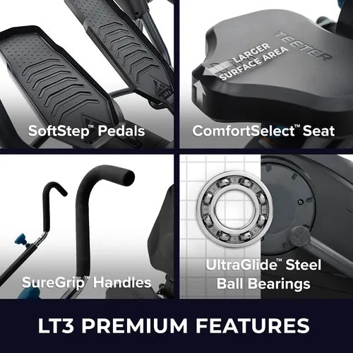 Miniatura 4 de Teeter FreeStep Recumbent Cross Trainer Stepper, Zero-Impact Exercise Bike Alternative w/Patented Physical Therapy Stride, Up to 350lb, Free App
