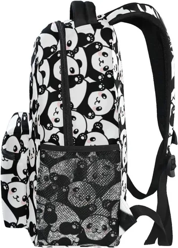Miniatura 32 de ATTX Linda mochila con diseño de panda para niños y niñas, Panda-h, Ciclismo