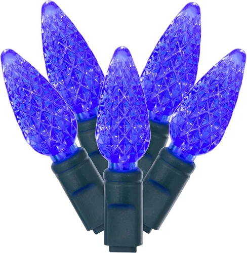 Miniatura 5 de Vickerman El juego de luces X6G8535 cuenta con 50 luces LED en cable verde con espacio de bombilla de 6 pulgadas, 25 pies, magenta