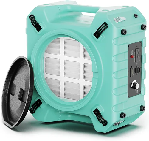 ALORAIR PureAiro HEPA Pro 770 - Limpiador de aire industrial, sistema de filtración de 3 etapas, toma GFCI, máquina negativa, limpiador de aire para