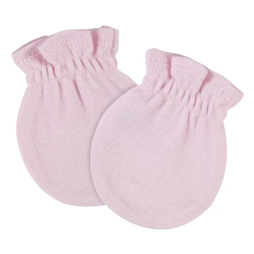 Miniatura 2 de Gerber Paquete de 8 y 12 manoplas antiarañazos para niñas, Rosa claro
