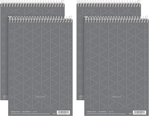 Miniatura 8 de Tops Prism 6 x 9 Gregg Ruled Steno Cuaderno, 80 perforadas hojas/libro, Azul 80