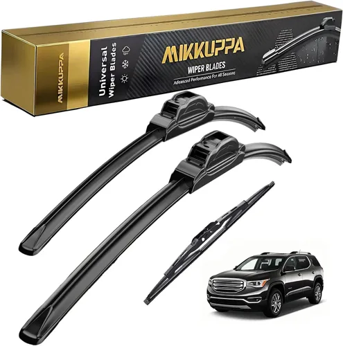 Miniatura 79 de MIKKUPPA Juego de 3 limpiaparabrisas de 22+21+12 pulgadas - Reemplazo para Dodge Durango 2011-2023, Jeep Grand Cherokee 2011-2013 - Limpiaparabrisas