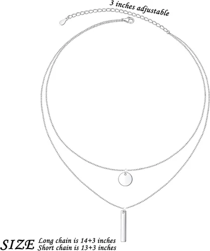 Miniatura 5 de Gargantilla ajustable de plata de ley S925 con colgante, joyería para mujeres y niñas.
