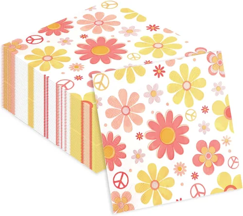 Honoson Servilletas de Papel Desechables para Cóctel de Invitados Servilletas de Bebidas para Cena Toalla de Mano para Suministros de Fiesta de
