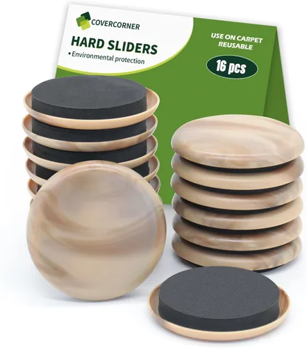Miniatura 21 de Deslizadores de muebles para alfombra 4 piezas - 9 1/2 pulgadas Deslizadores para mover muebles, protectores de pisos para patas de sillas - Mueve