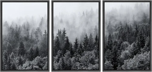 Miniatura 83 de SIGNWIN Lienzo enmarcado para pared, juego de arte de puesta de sol, horizonte, cielo, paisaje, fotografía, arte moderno, paisaje, relajante