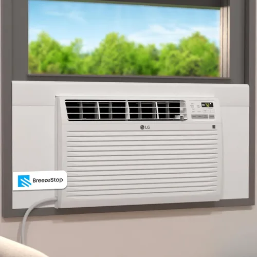 Miniatura 9 de Paneles de aislamiento envolvente Breeze Stop con aislamiento lateral blanco para unidad de aire acondicionado de ventana cubierta de aire