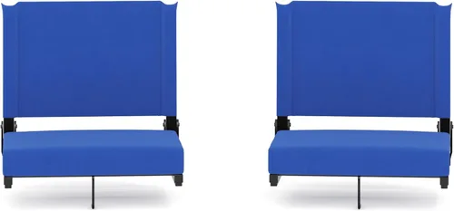 Miniatura 28 de Flash Furniture - asiento cómodo para usar en gradas de Flash - soporta 500 libras Silla de estadio ligera con asa y asiento ultra acolchado