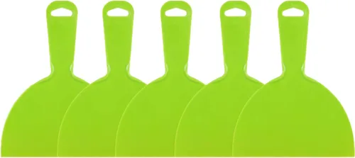 Miniatura 4 de 5 espátulas de masilla flexibles de plástico de 6 pulgadas, paquete de gran tamaño, desechable, herramienta de raspador de pintura de plástico