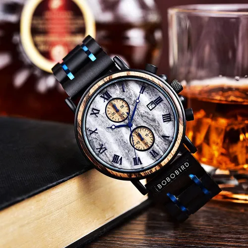 Miniatura 5 de 2win Relojes de madera grabados, regalos personalizados para hombres, marido, novio, mi prometido, novio, novio, novio, novio, novio, novio, novio