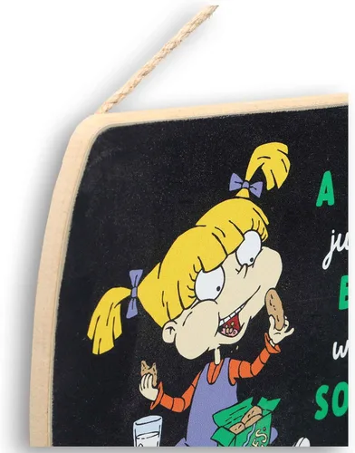 Miniatura 4 de Cita de Angelica de Rugrats de Nickelodeon, Alfombra de Galleta Colgante de Madera para Pared - Gracioso Cartel de Angelica para Decoración del Hogar