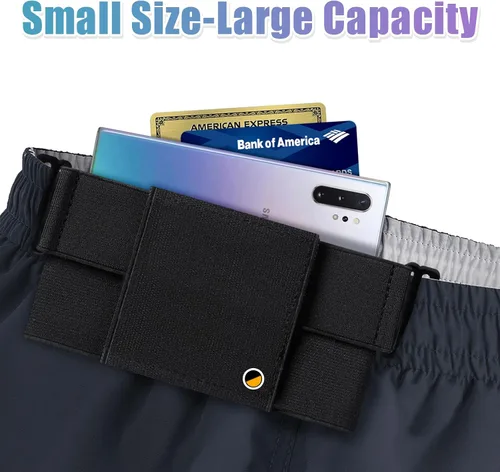 Miniatura 3 de Zerone - Cartera invisible, unisex, invisible, deportiva, para mujeres y hombres, bolsa ultraligera para tarjetas y teléfono 2023 (M: 6.102 in)