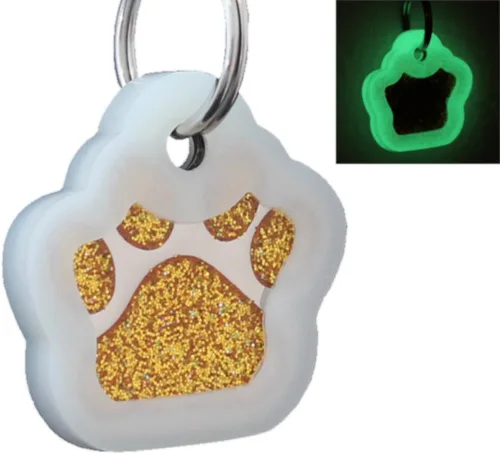 Miniatura 8 de Etiquetas de identificación de mascotas de acero inoxidable grabadas con láser, personalizadas para perros y gatos, etiqueta redonda de hueso