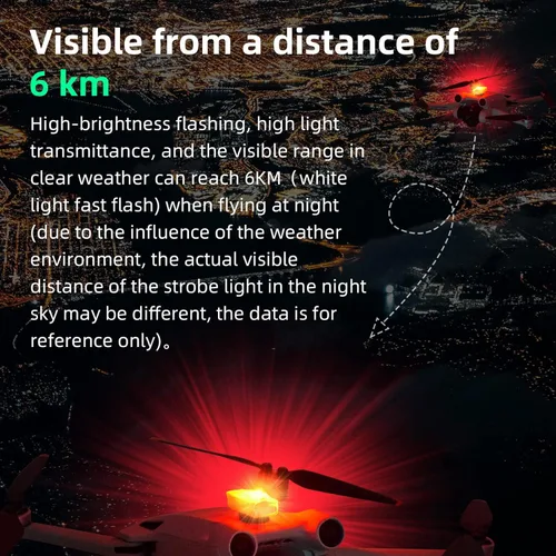 Miniatura 3 de HeiyRC Mini Drone Strobe Light - LED superbrillantes para DJI Air 3S/Neo/Avata 2/Mini 4K/3 Pro/4 Pro/2S/Mavic 3/Mavic 2/SE Drone Night Flight Anti